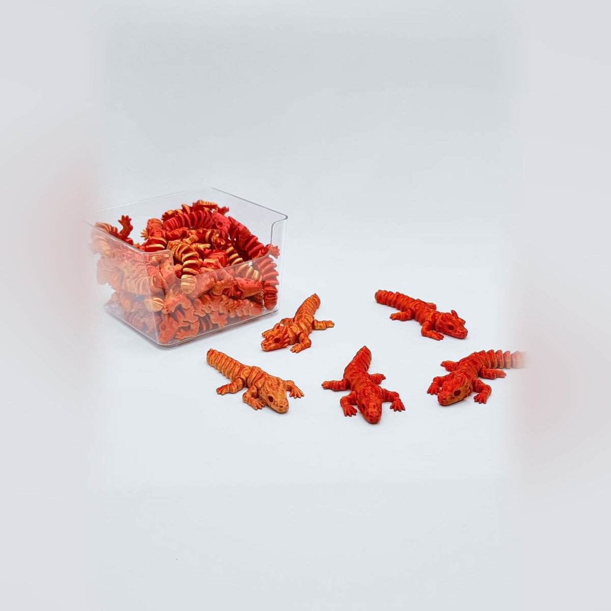 AIRA Mini Drago Rosso - fidget toy stampato in 3D